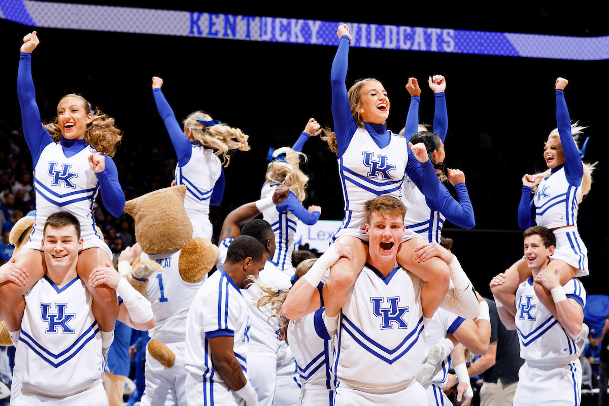 Cheerleaders.

Kentucky beat Mount St. Mary?s 82-62.


Photo by Elliott Hess | UK Athletics