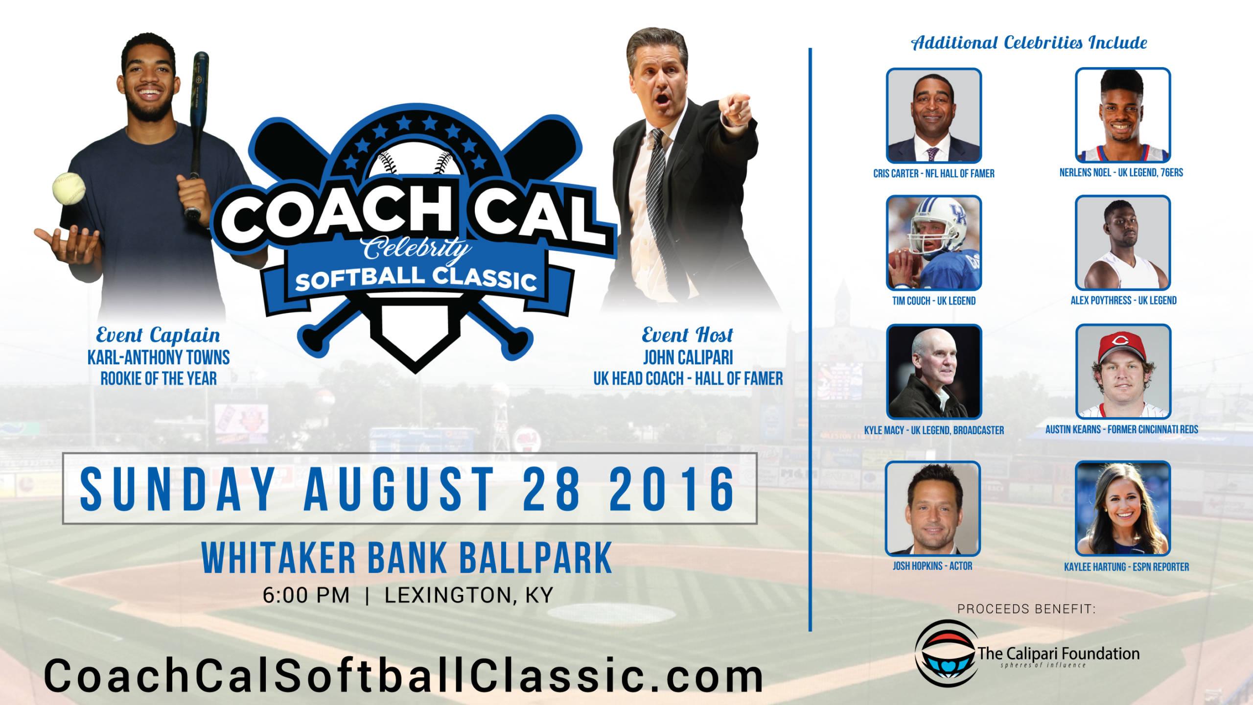 Coach Cal to Host Charity Celebrity Softball Classic Aug. 28