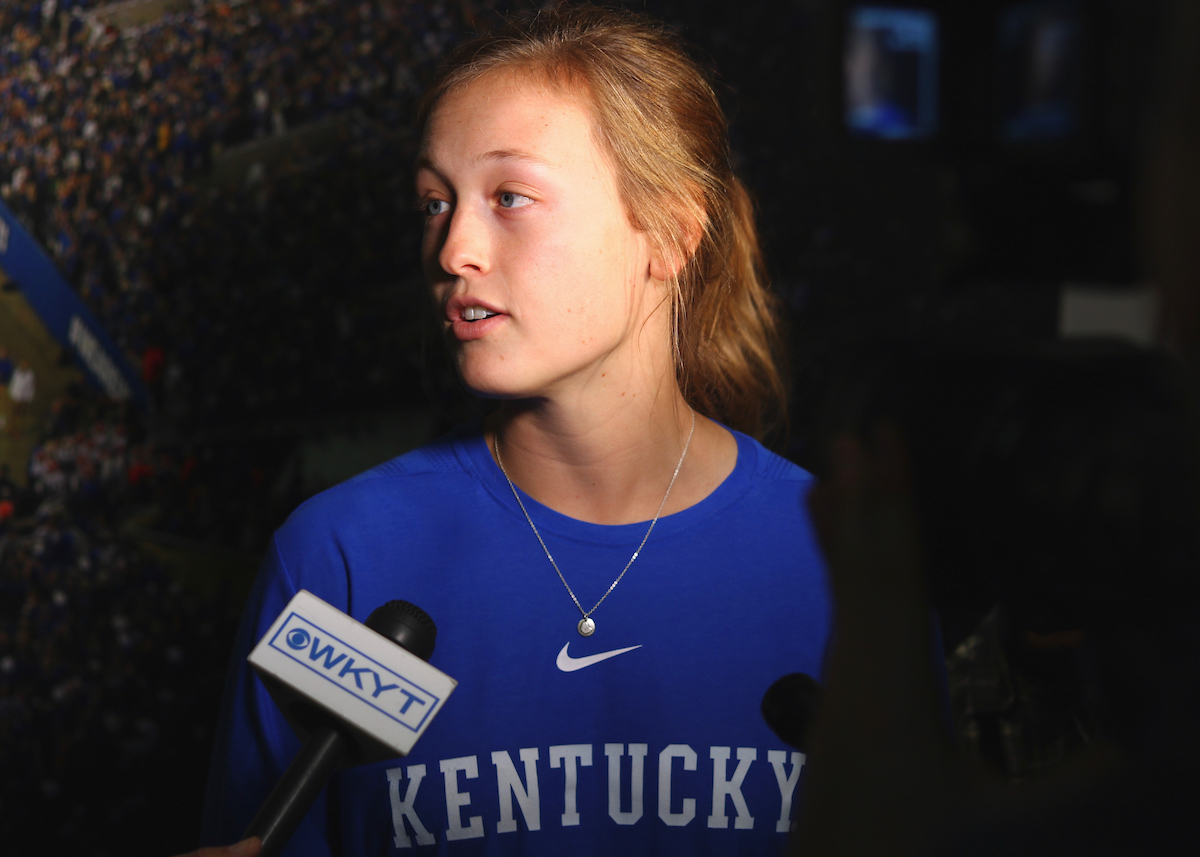 Jenny Schaper.

Kentucky Baseball and Softball Media Day on February 5th, 2019.

Photo by Noah J. Richter | UK Athletics