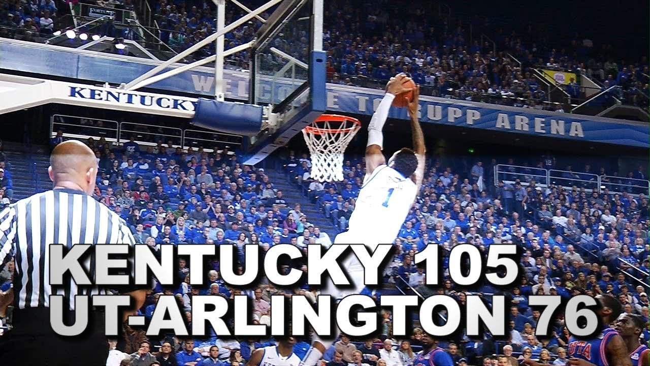 Kentucky Wildcats TV: Kentucky 105 UT-Arlington 76