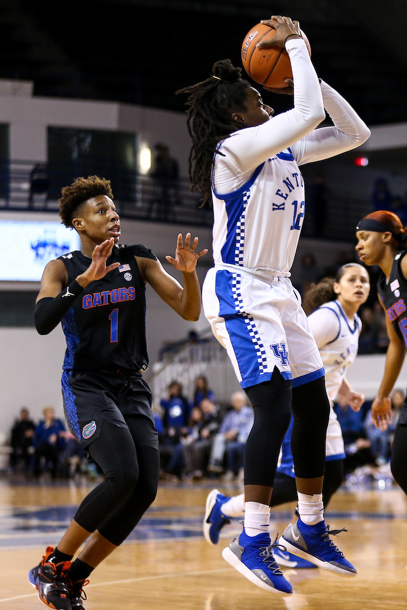 Amanda Paschal. 

Kentucky fell to Florida 70 - 62. 

Photo by Eddie Justice | UK Athletics