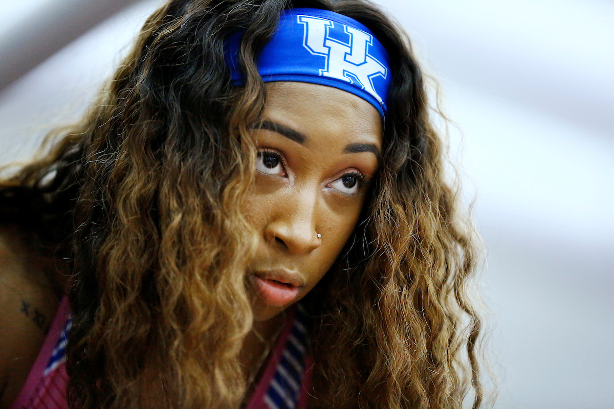 Faith Ross.

The University of Kentucky track and field team competes in day two of the 2018 SEC Indoor Track and Field Championships at the Gilliam Indoor Track Stadium in College Station, TX., on Sunday, February 25, 2018.

Photo by Chet White | UK Athletics