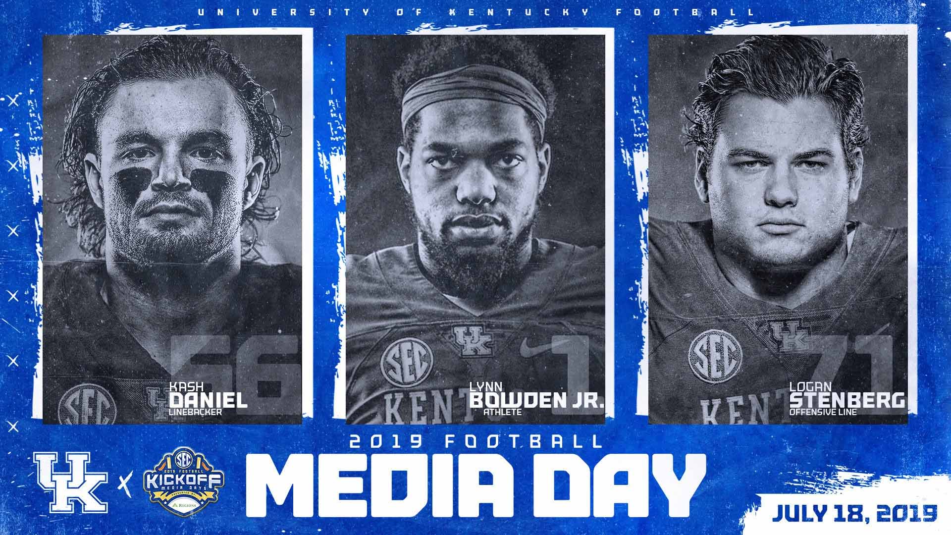 Bowden, Daniel and Stenberg to attend SEC Football Media Days