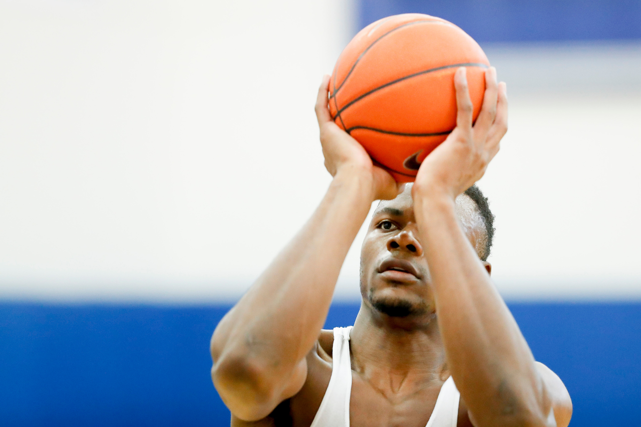 Oscar Tshiebwe.

Menâ??s basketball practice.

Photo by Chet White | UK Athletics