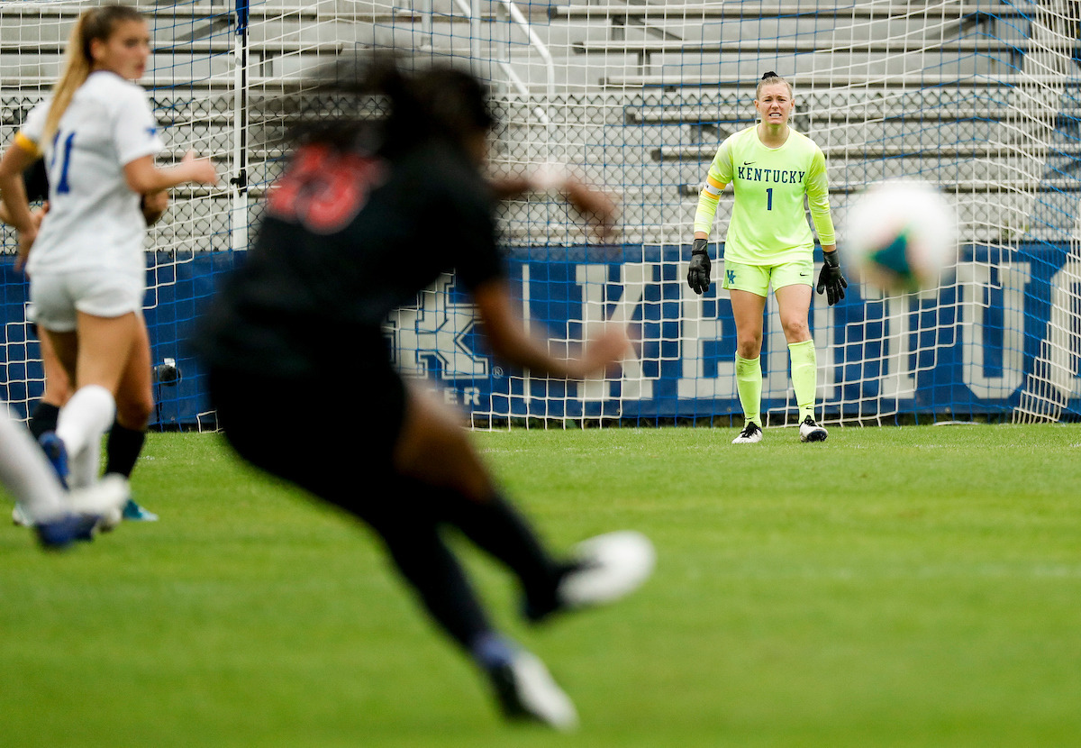 Brooke Littman.

UK women’s soccer tied Georgia 1-1 in double OT on Sunday, October 11, 2020, at The Bell in Lexington, Ky.

Photo by Chet White | UK Athletics