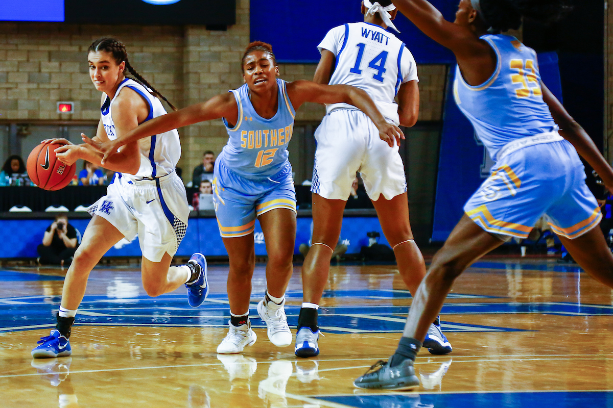 Maci Morris. Tatyana Wyatt. 

UK women's basketball beat Southern 91-41.

Photo by Eddie Justice | UK Athletics