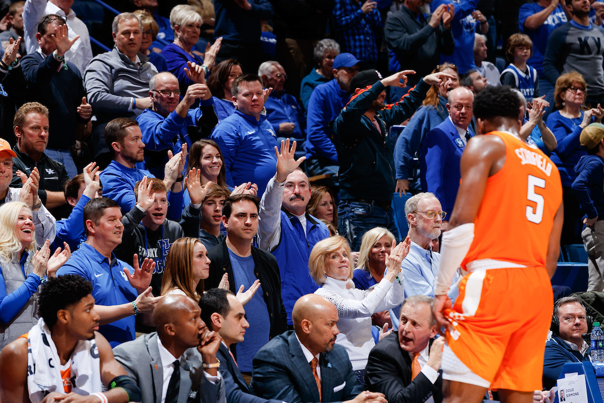 Fans.


Kentucky beat Tennessee 86-69.

Photo by Elliott Hess | UK Athletics