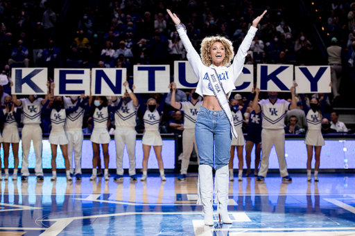 Miss USA Elle Smith.

UK beat Georgia 92-77.

Photos by Chet White | UK Athletics