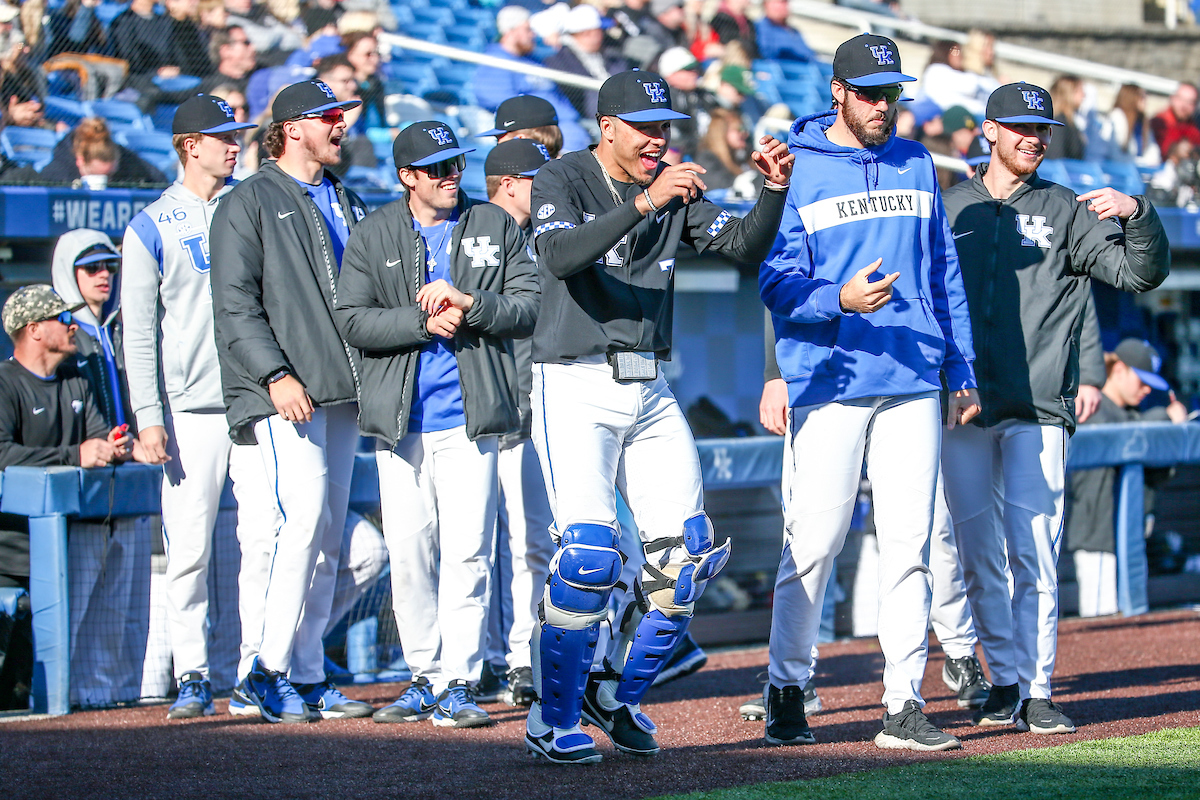 Devin Burkes.

Kentucky sweeps Western Michigan 16-5.

Photo by Sarah Caputi | UK Athletics
