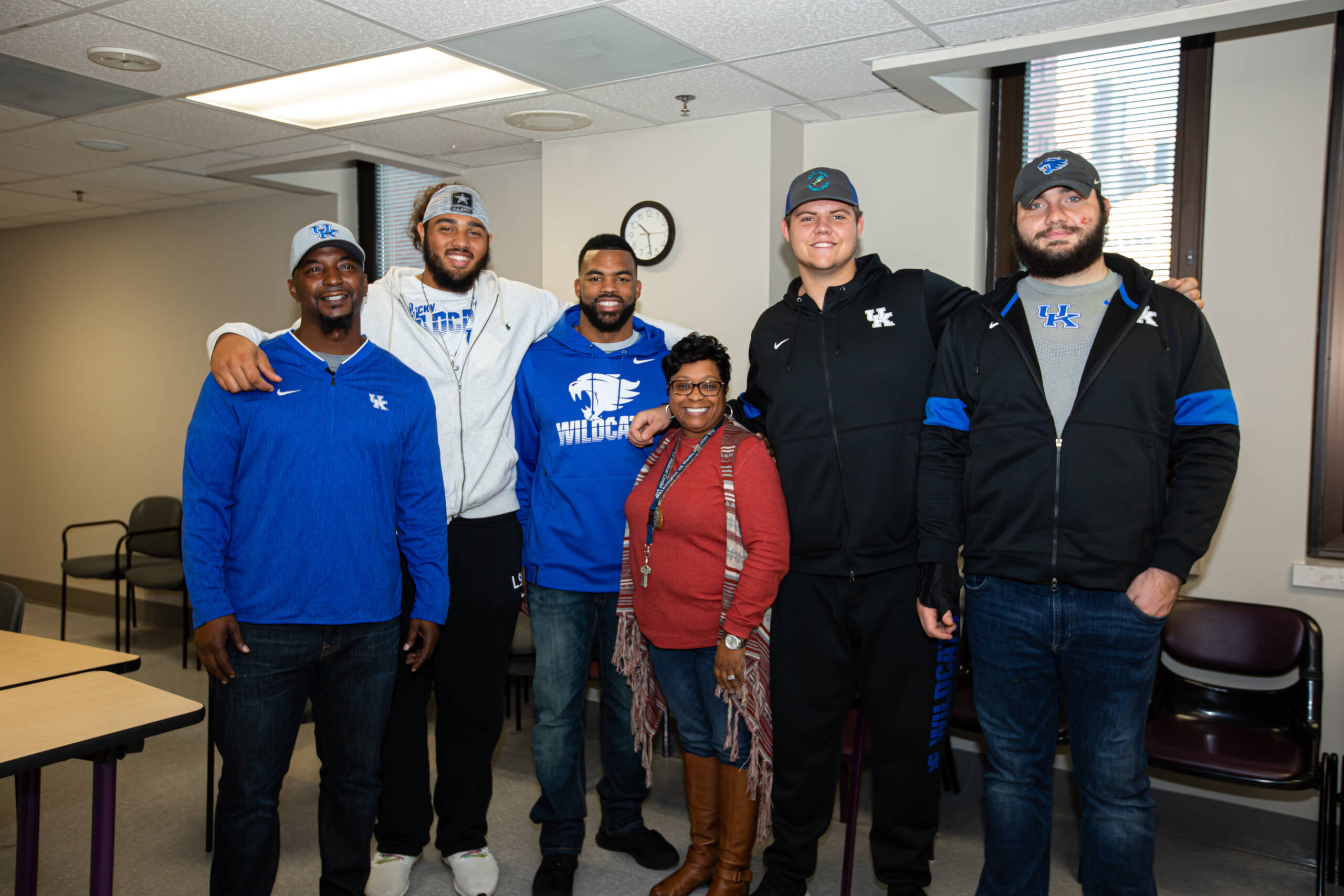 Football VA Hospital Visit Photo Gallery