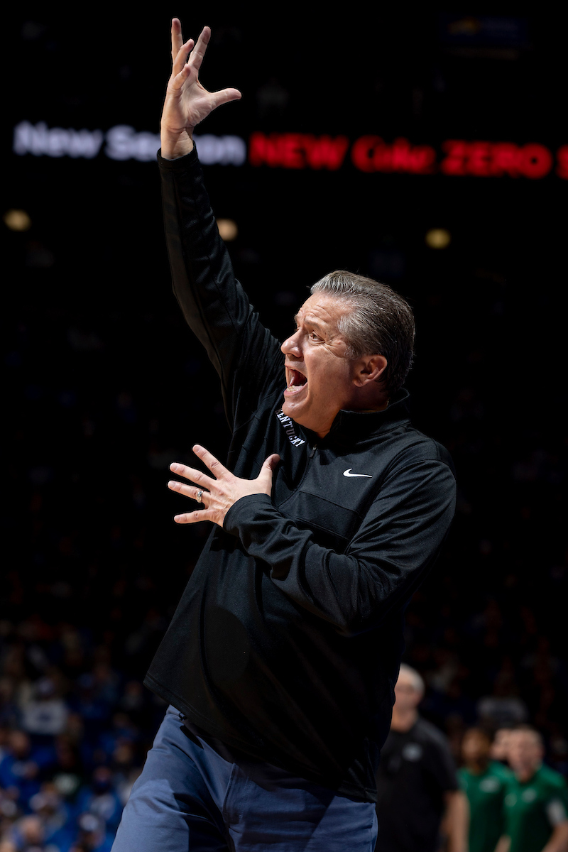 John Calipari.

Kentucky beat Ohio University 77-59.

Photos by Chet White | UK Athletics