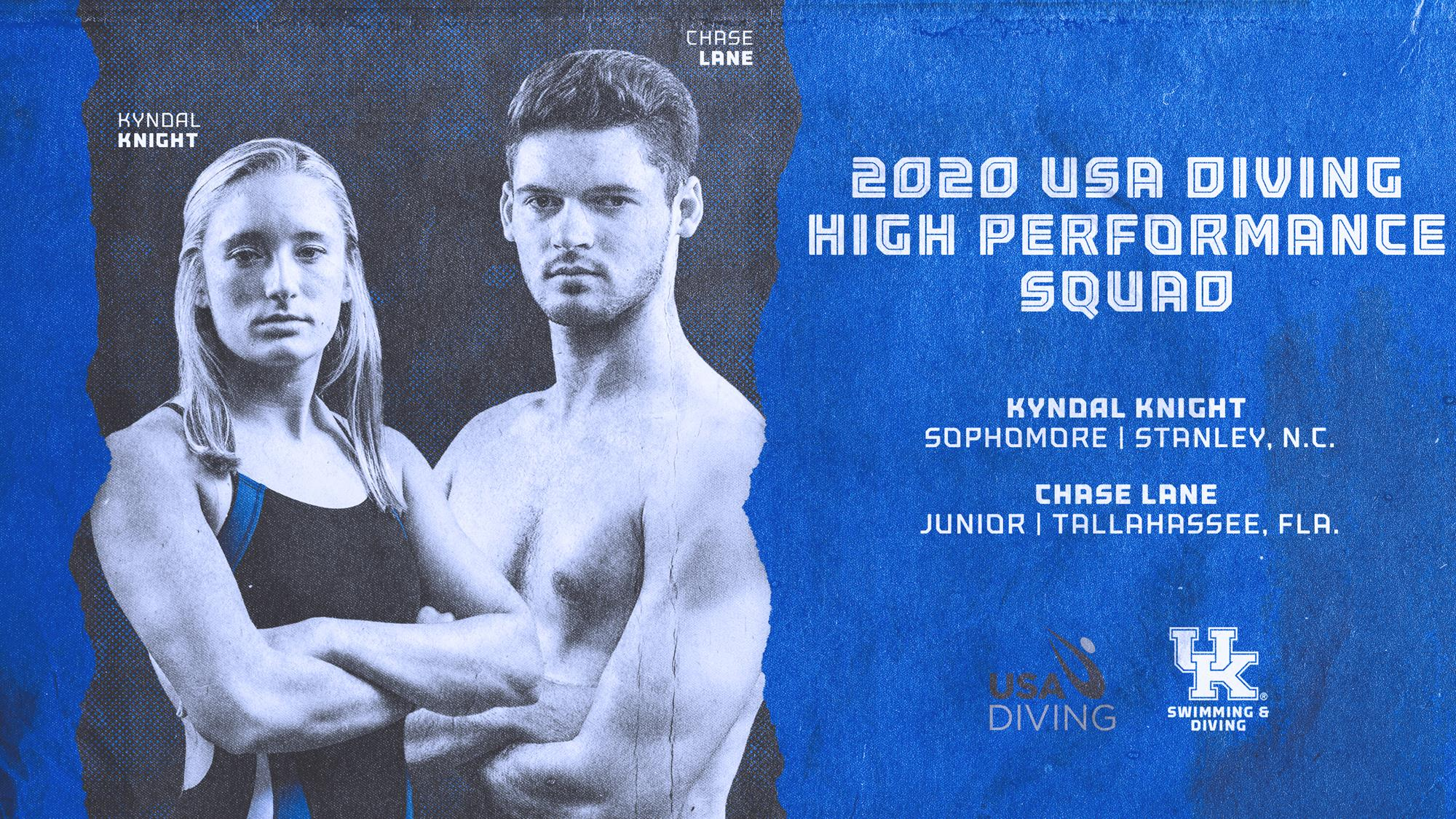 Knight, Lane Named to 2020 USA Diving High Performance Team