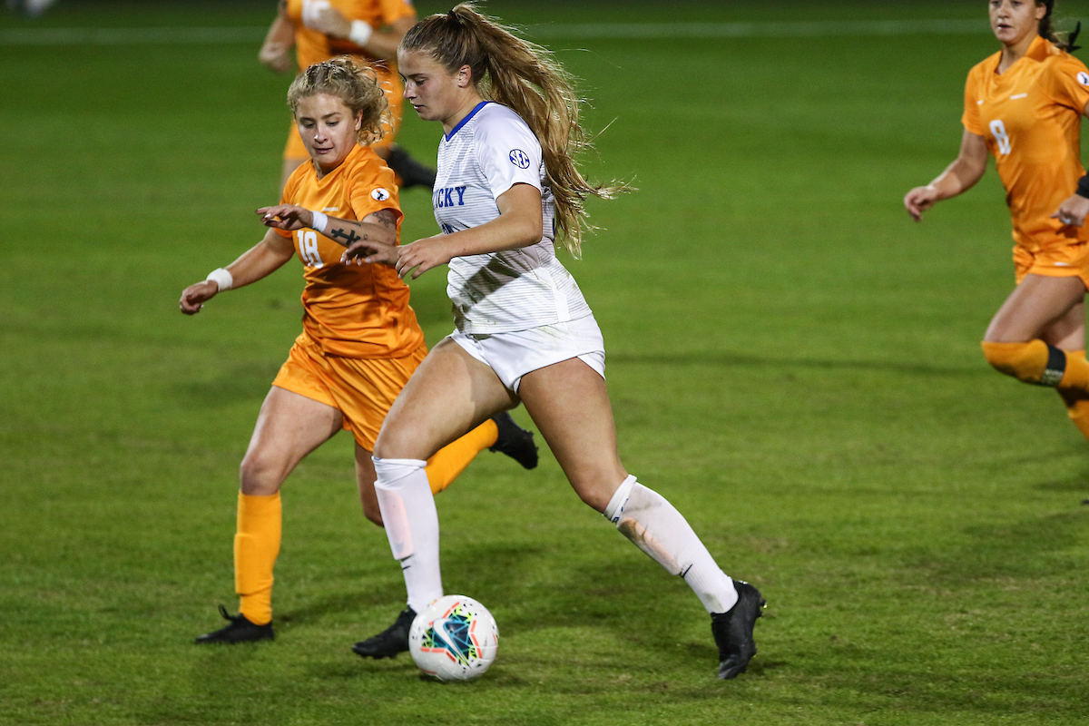 Jordyn Rhodes.

Kentucky ties Tennessee 1-1.

Photo by Sarah Caputi ¦UK Athletics