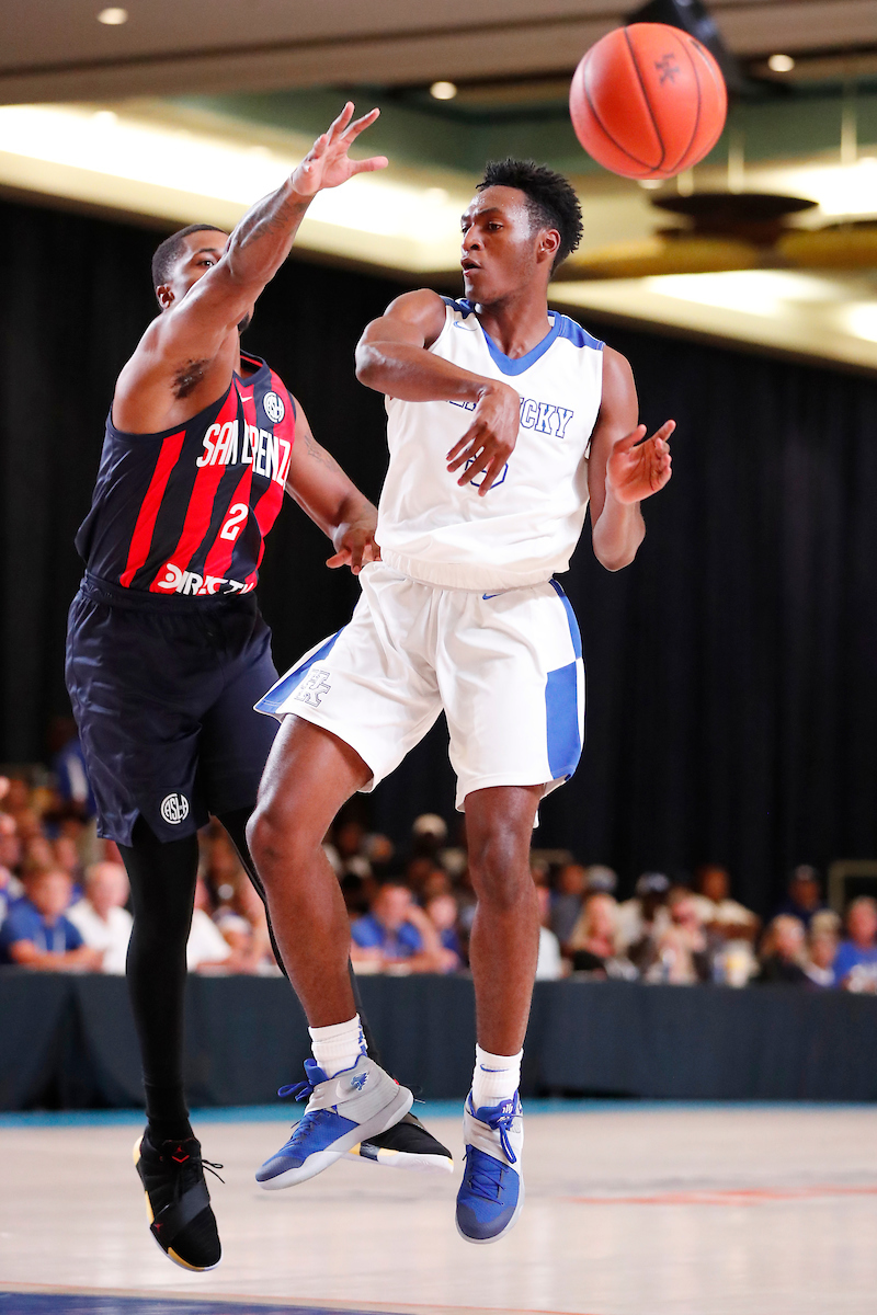 Immanuel Quickley.

The University of Kentucky men's basketball team beat San Lorenzo de Almagro 91-68 at the Atlantis Imperial Arena in Paradise Island, Bahamas, on Thursday, August 9, 2018.

Photo by Chet White | UK Athletics