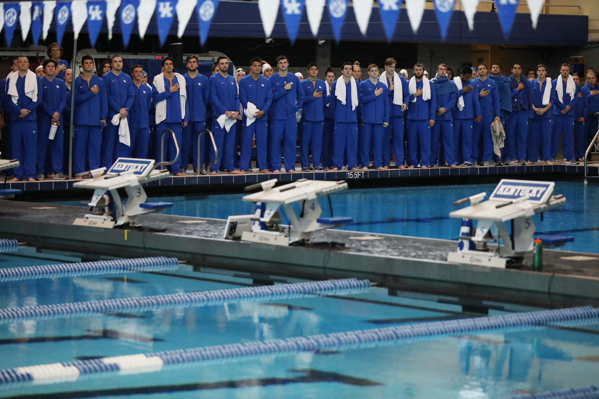 Swimming and Diving - Blue/White Meet