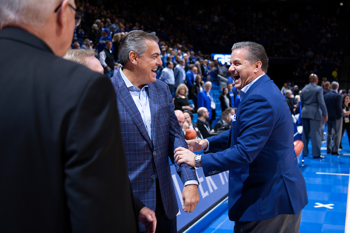 John Calipari.

Men's basketball beat IUP 86-64

Photo by Chet White | UK Athletics