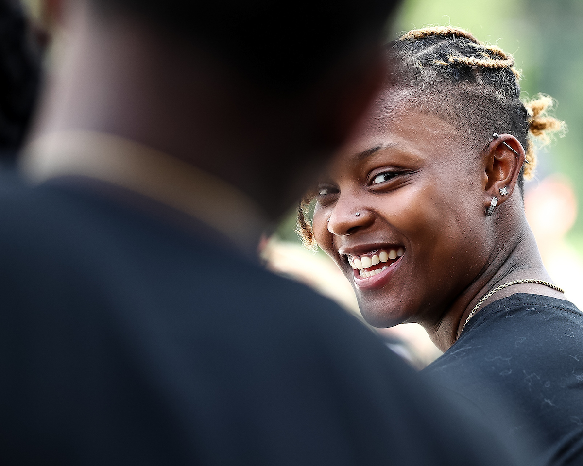 Jazmine Massengill.

Kentucky Women’s Basketball team bonding trip to Fort Campbell.

Photo by Eddie Justice | UK Athletics
