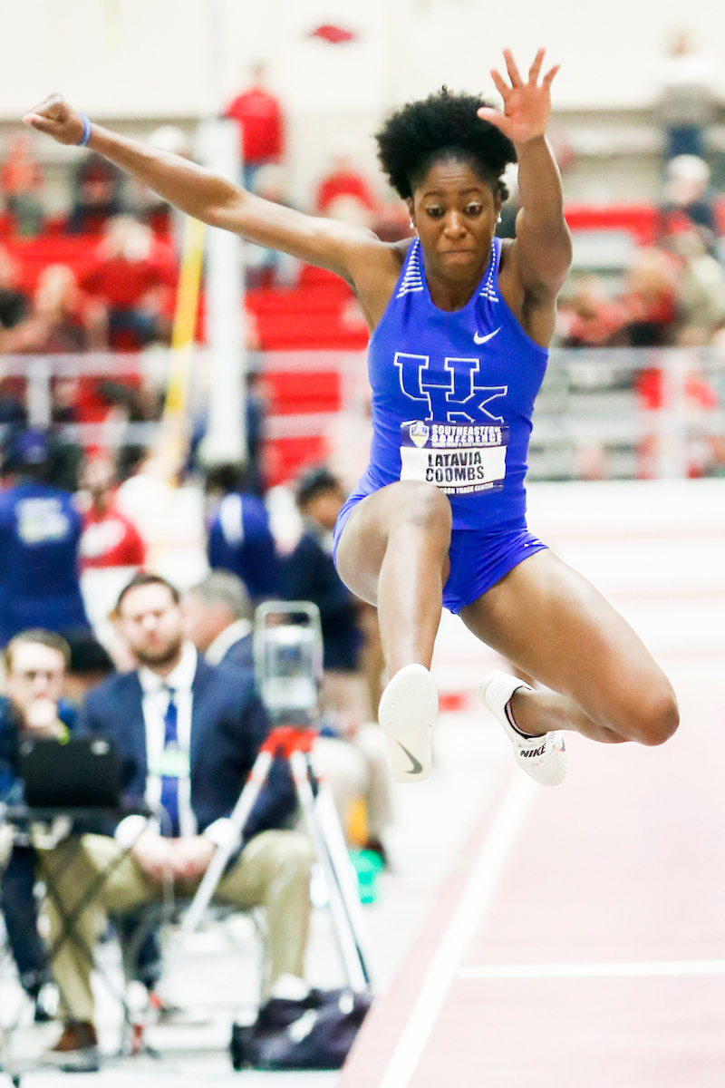 Latavia Coombs.

Day two of the 2019 SEC Indoor Track and Field Championships.

Photo by Chet White | UK Athletics