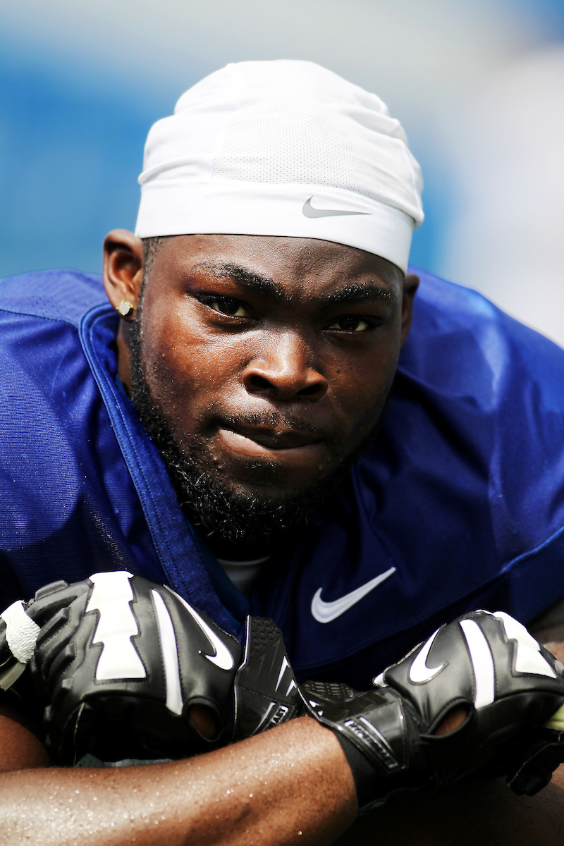 George Asafo-Adjei.

The University of Kentucky football team holds a inter-squad scrimmage on Saturday, August 18th, 2018 at Kroger Field in Lexington, Ky.

Photo by Quinlan Ulysses Foster I UK Athletics