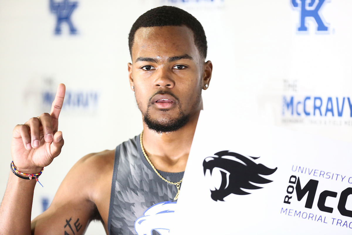 Langston Jackson.

Day one of Rod McCravy Memorial.

Photo by Hannah Phillips | UK Athletics