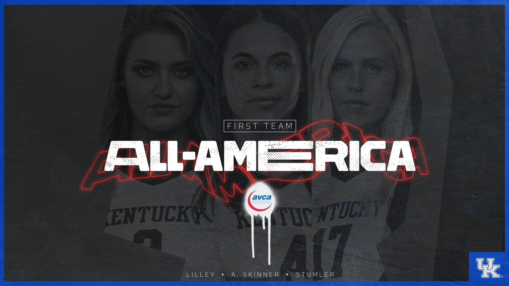 UK Volleyball Earns Six AVCA All-America Honors, Three First Team