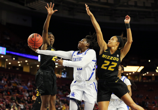 Amanda Paschal

The UK women's basketball team falls to Missouri in the SEC Tourney on Friday, March 8, 2019.

Photo by Britney Howard | UK Athletics