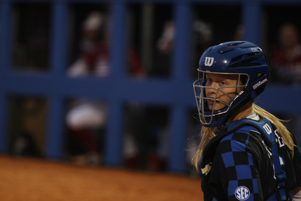 Jenny Schaper.

The University of Kentucky softball team beat Alabama 11-6 on Saturday, March 31st, 2018, at John Cropp Stadium in Lexington, Ky.

Photo by Quinn Foster I UK Athletics