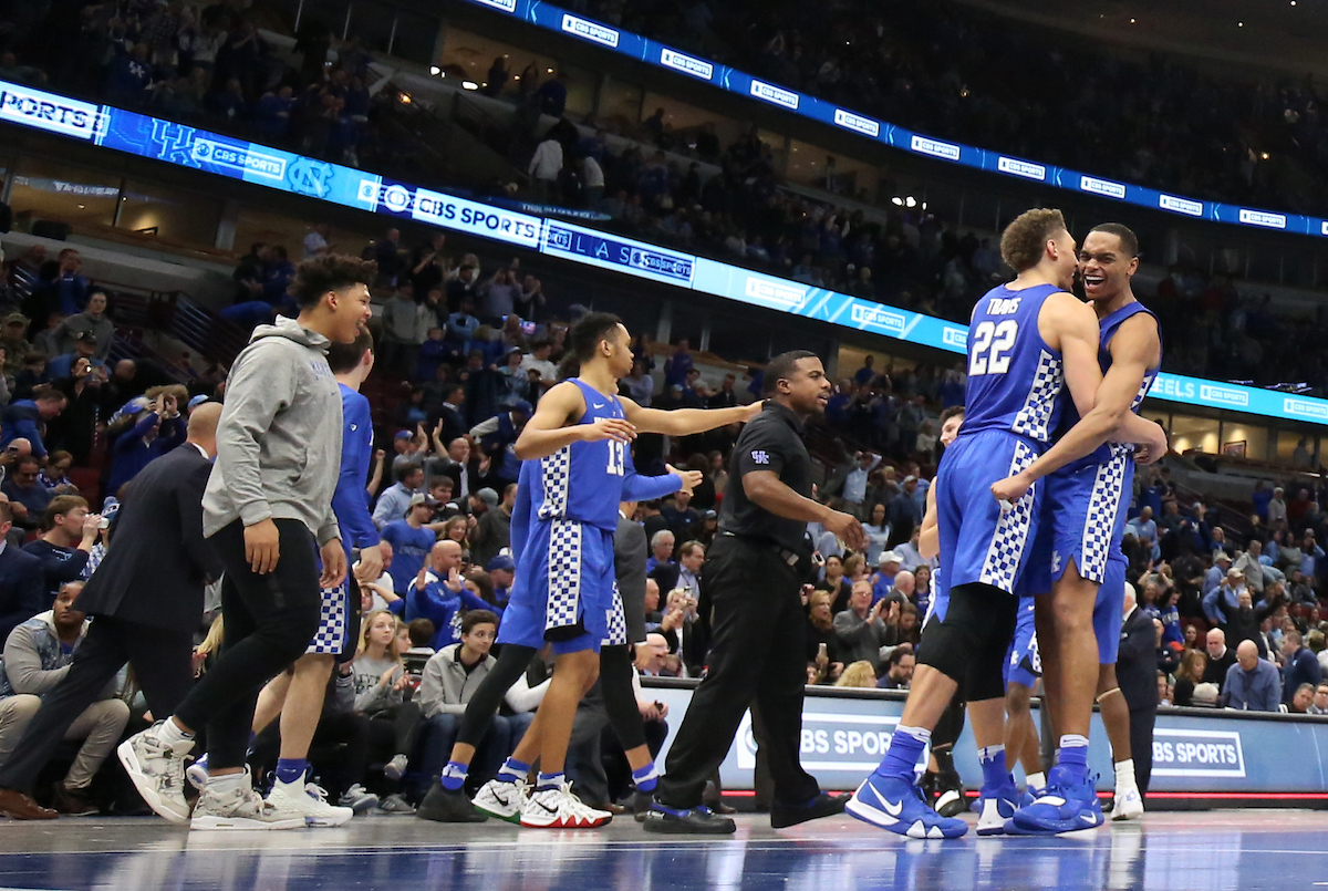 PJ Washington and Reid Travis. 

UK beats to UNC 80-72. 


Photo By Barry Westerman | UK Athletics