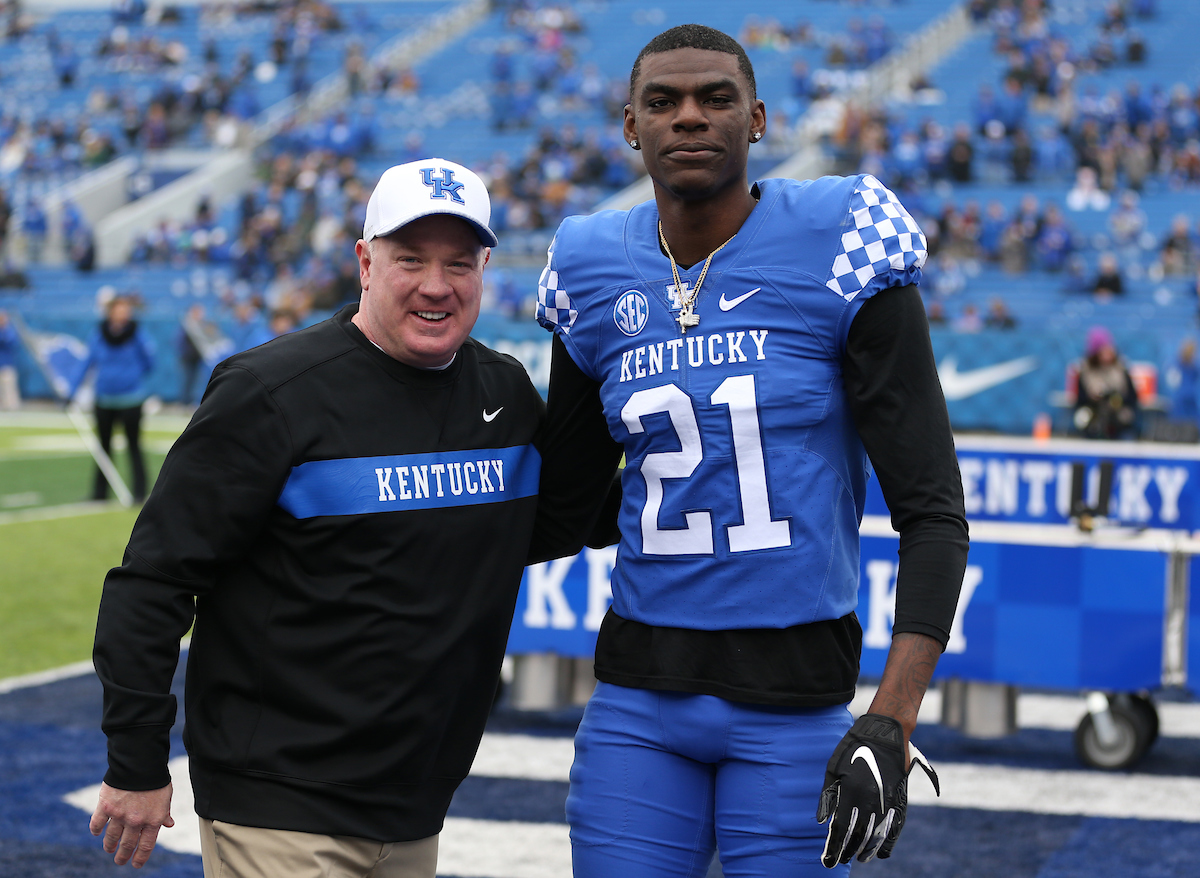 Mark Stoops and Chris Westry

UK Football beats MTSU 34-23-on Senior Day at Kroger Field.


Photo By Barry Westerman | UK Athletics