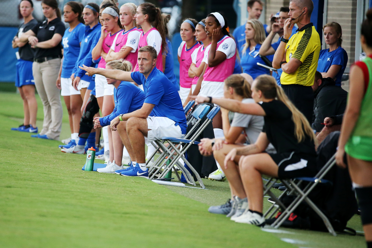 Ian Carry.

The University of Kentucky women's soccer team beat SIUE 2-1 in the Cats season openr on Friday, August 17, 2018, at The Bell in Lexington, Ky.

Photo by Chet White | UK Athletics