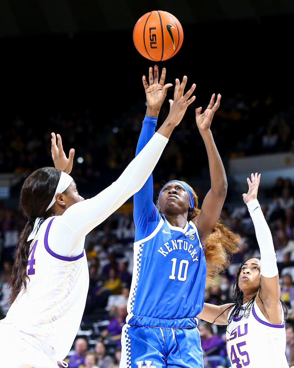 Rhyne Howard.

Kentucky loses to LSU 78-69.

Photo by Grace Bradley | UK Athletics