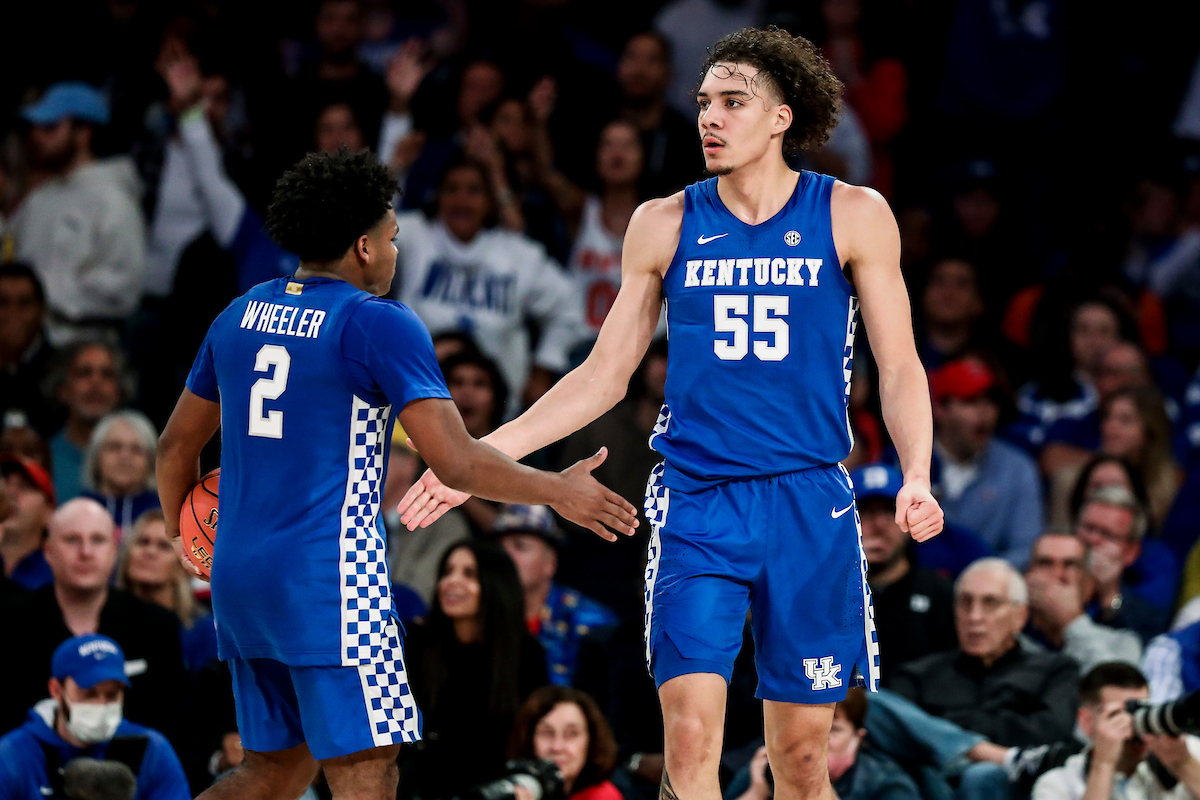 Lance Ware. Sahvir Wheeler.

Kentucky loses to Duke 79-71 in the Champions Classic at Madison Square Garden in New York on Nov. 9, 2021.

Photos by Chet White | UK Athletics