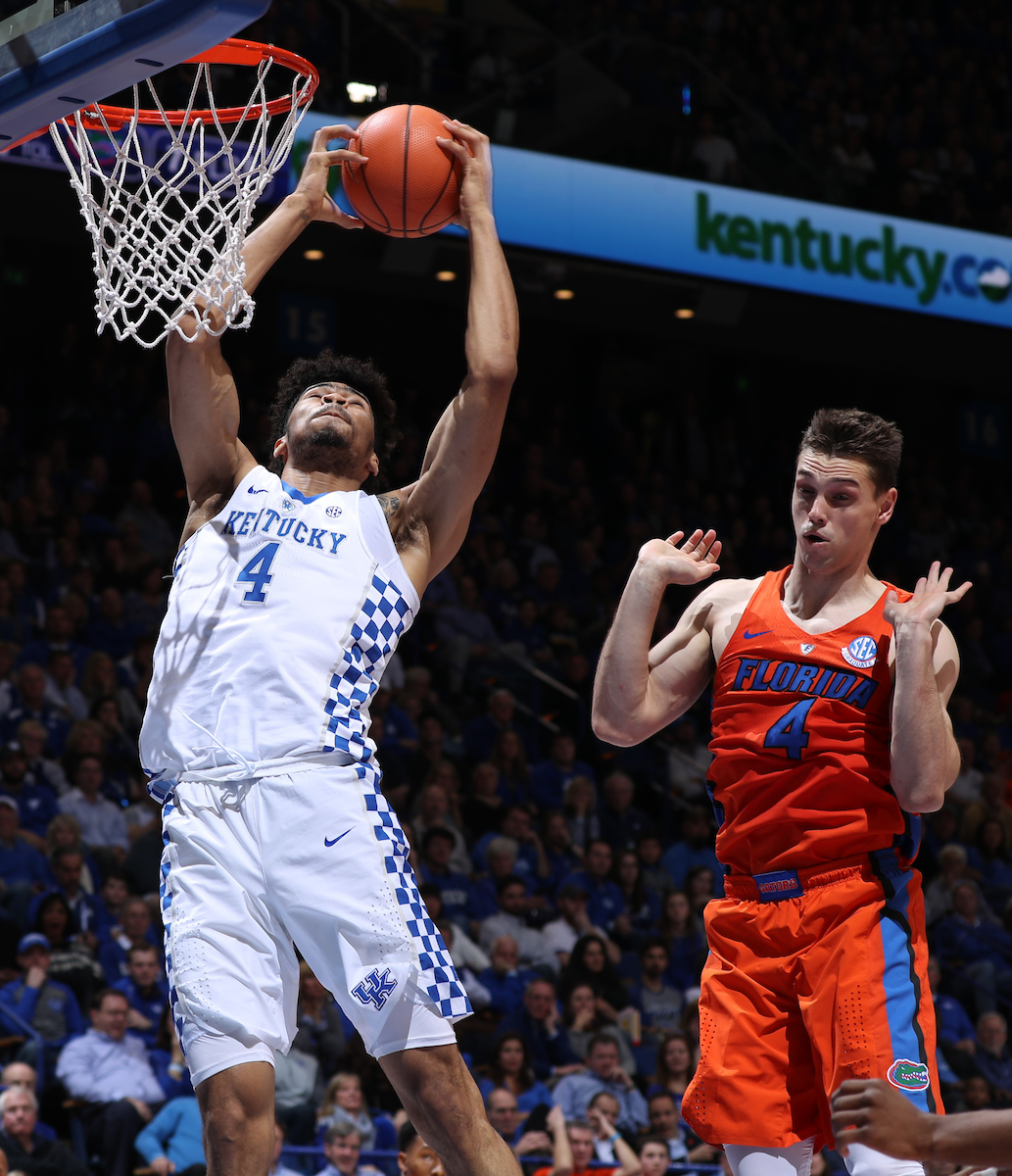 Nick Richards.

The University of Kentucky men's basketball team falls to Florida 66-64 on Saturday, January 20, 2018 at Rupp Arena in Lexington, Ky.

Photo by Elliott Hess | UK Athletics