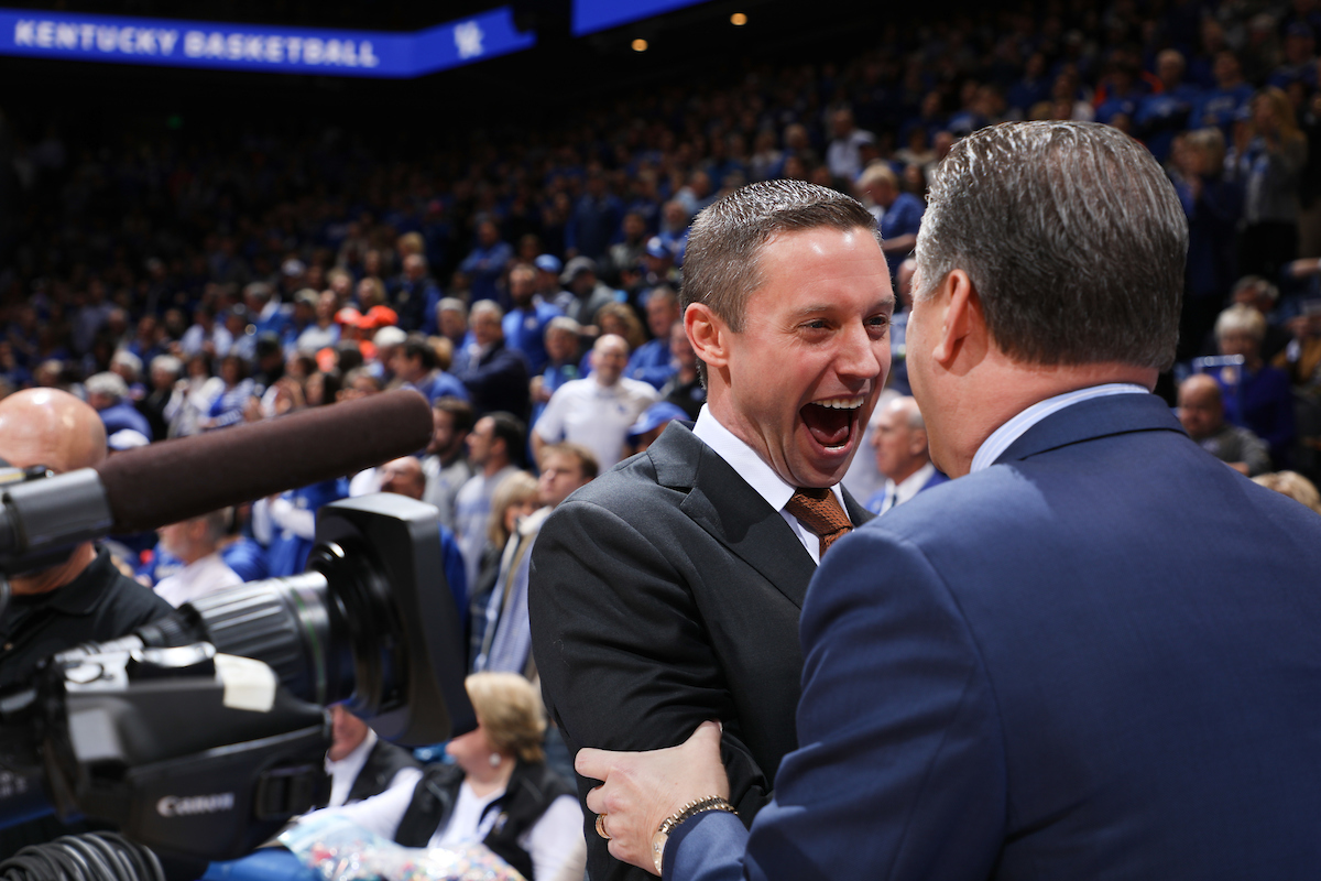 Coach Calipari.

The University of Kentucky men's basketball team falls to Florida 66-64 on Saturday, January 20, 2018 at Rupp Arena in Lexington, Ky.

Photo by Elliott Hess | UK Athletics