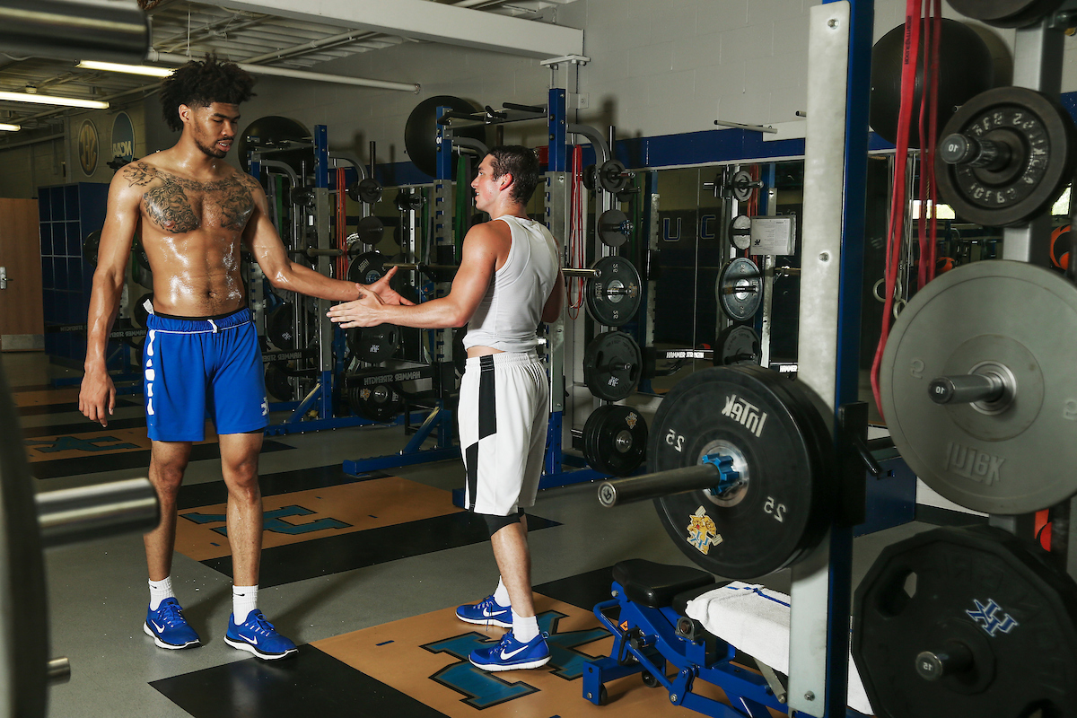 Nick Richards. Jonny David.

Big Blue Caravan. Somerset, Ky. Somerset Kroger. June 21, 2018.

Photo by Chet White | UK Athletics