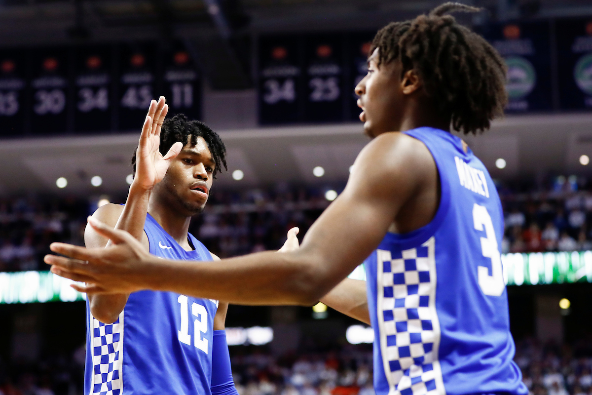 Keion Brooks Jr. Tyrese Maxey.

Kentucky falls to Auburn 75-66.

Photo by Chet White | UK Athletics