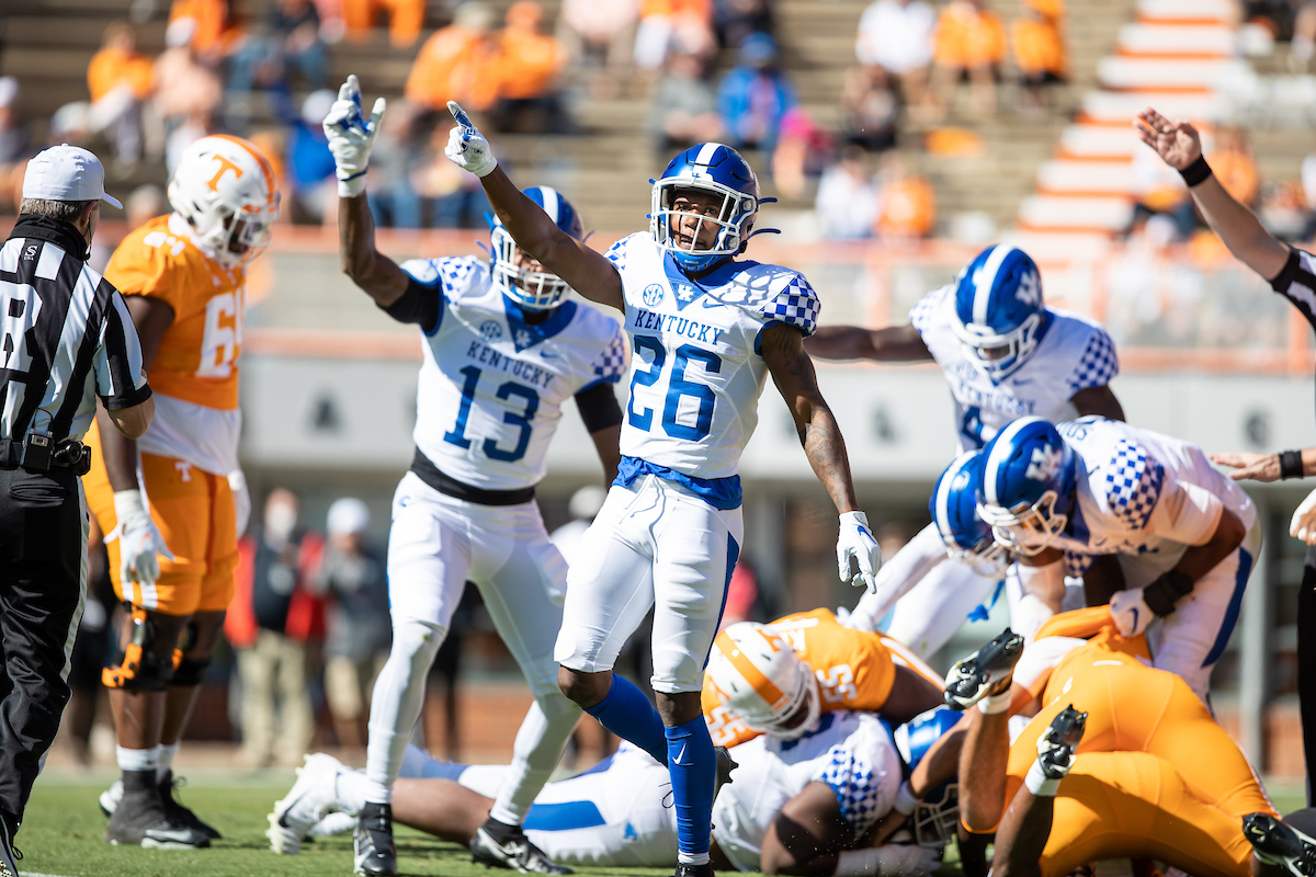 Brandin Echols

UK defeats Tennessee 34-7

Photo By Jacob Noger | UK Football