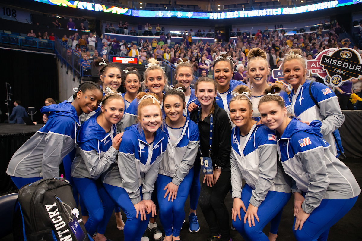 Team.


Gymnastics scores 196.225 at SEC Championship.

 
Photo by Elliott Hess | UK Athletics