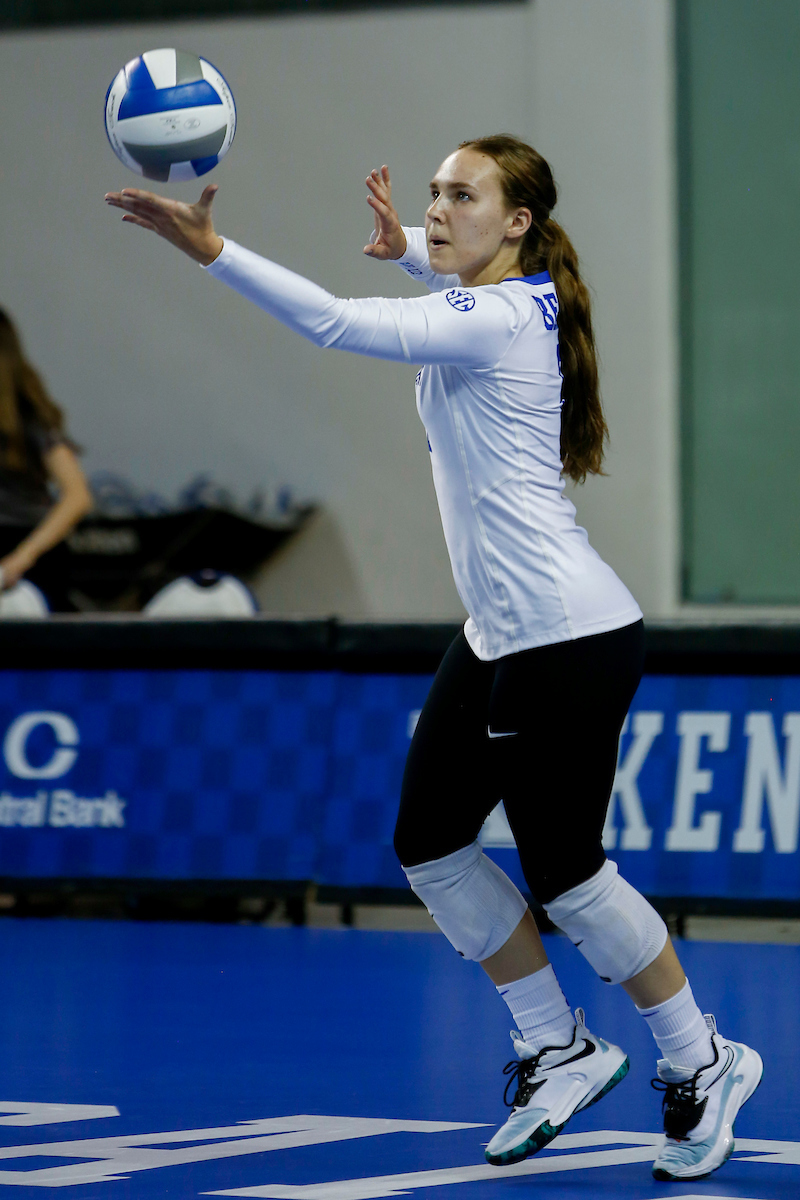 Eleanor Beavin.

Kentucky loses to Creighton 0 - 3.

Photo by Sarah Caputi | UK Athletics