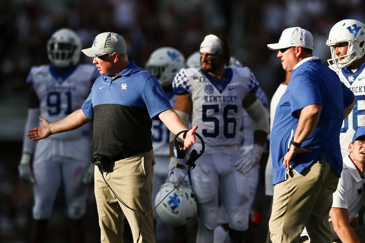 Coach Stoops.

Kentucky falls to Mississippi State, 28-13.

Photo by Elliott Hess | UK Athletics