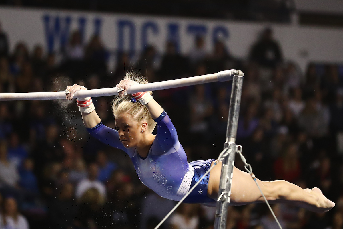 MOLLIE KORTH.

Kentucky wins quad meet in Memorial Coliseum Debut.


Photo by Elliott Hess | UK Athletics