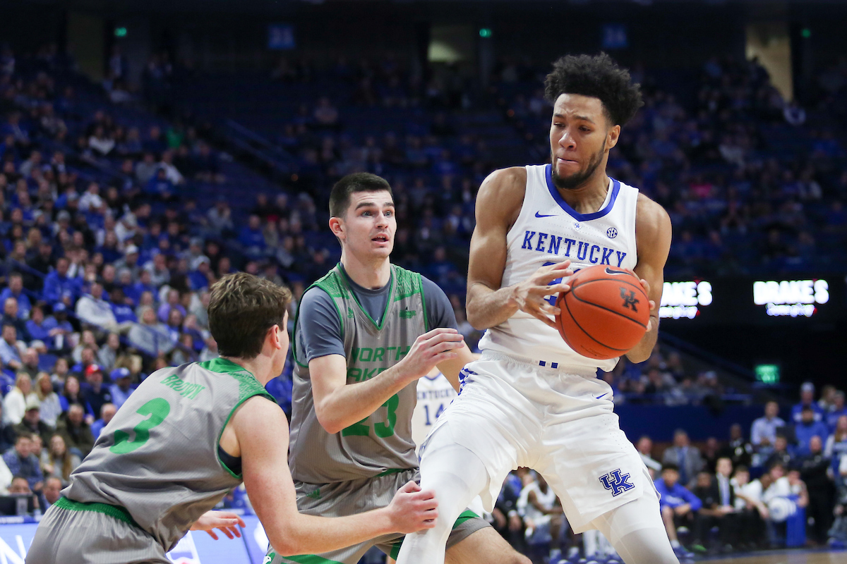EJ Montgomery

Men's Basketball beats North Dakota 96-58.

Photo by Hannah Phillips  | UK Athletics