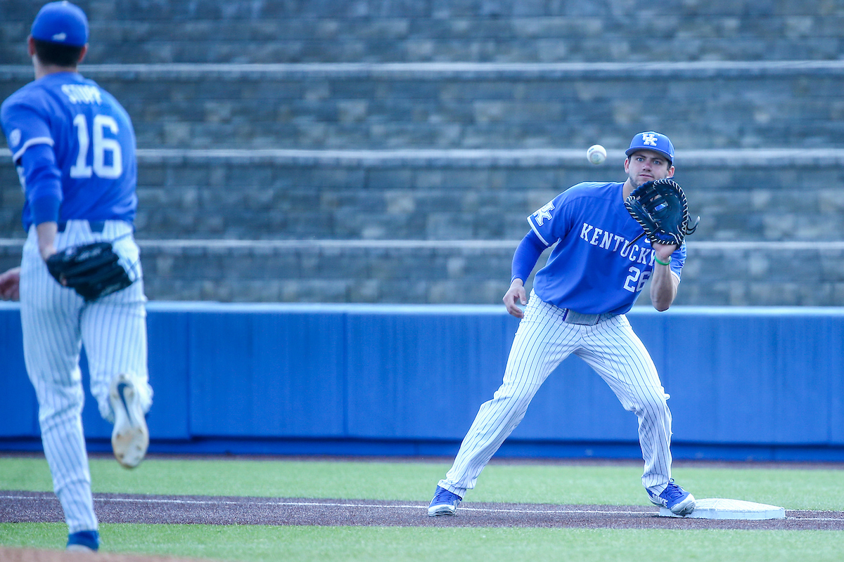 Jacob Plastiak.

Kentucky defeats High Point 14-3.

Photo by Sarah Caputi | UK Athletics