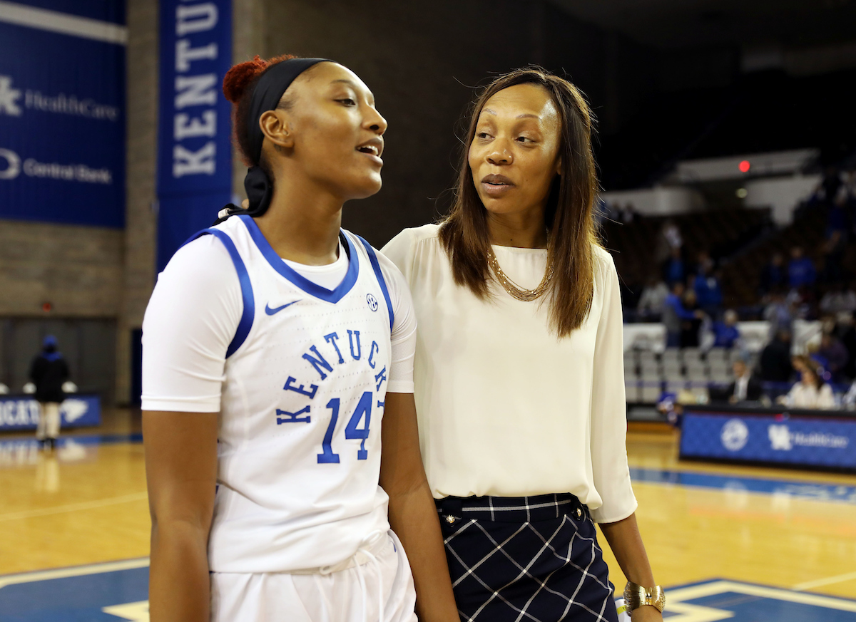 Tatyana Wyatt, Kyra Elzy

Kentucky beats Stetson 67-48. 

Photo by Britney Howard | Staff