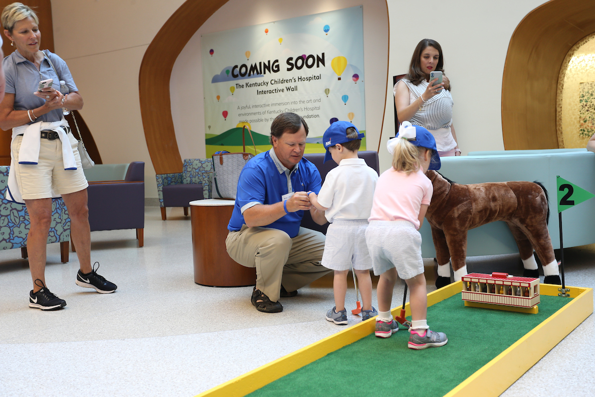 The PGA Tour and select student-athletes partner with the Kentucky Children?s Hospital for a Mini Golf Charity Event on Wednesday, July 18th, 2018 at the Albert B. Chandler Hospital in Lexington, KY.

Photos by Noah J. Richter | UK Athletics
