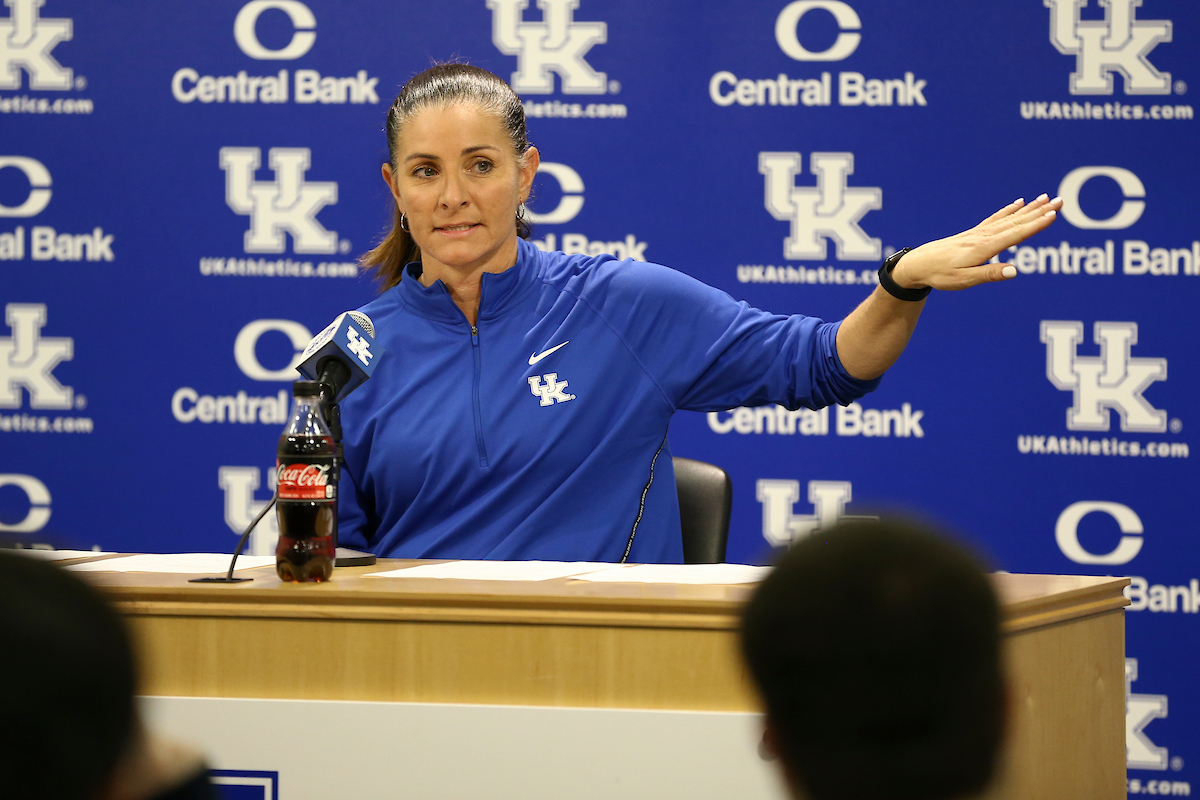 Head Coach Rachel Lawson.

UK Softball Baseball Media Day.


Photo by Isaac Janssen | UK Athletics
