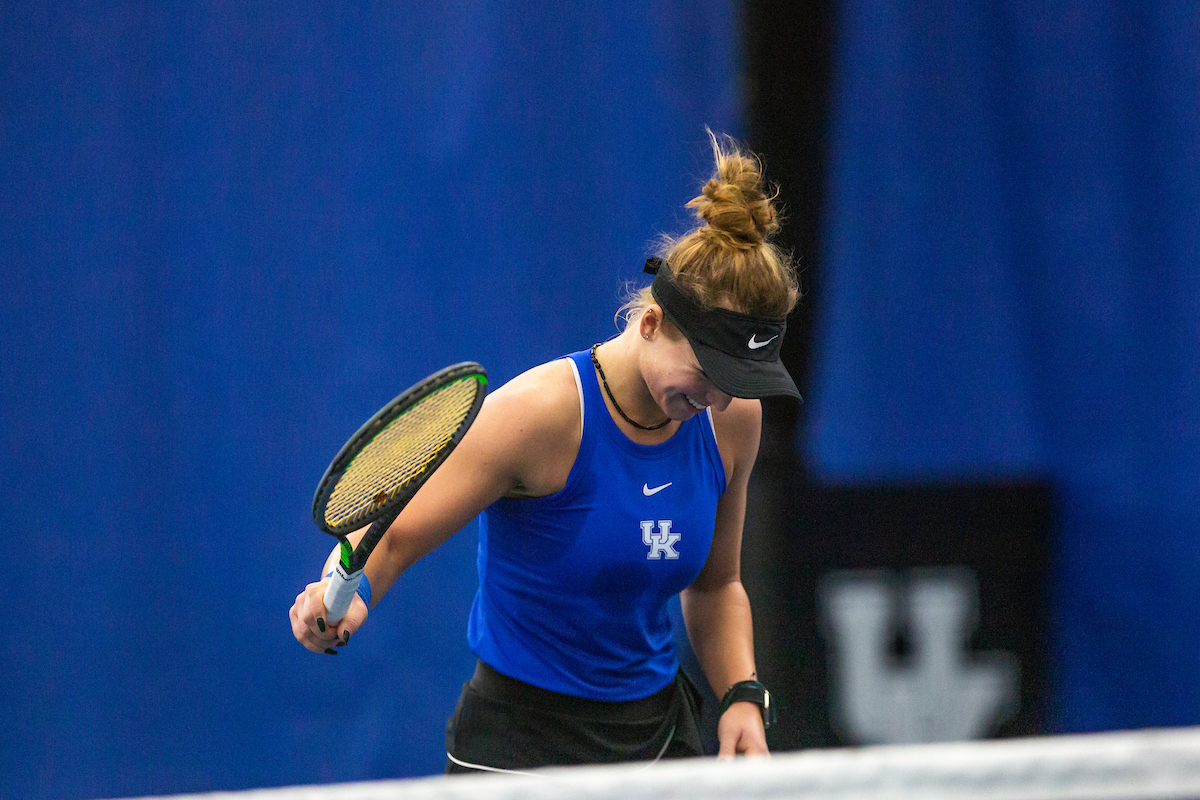 Akvile Parazinskaite.

Kentucky defeats Cincinnati 6-1.

Photo by Grace Bradley | UK Athletics