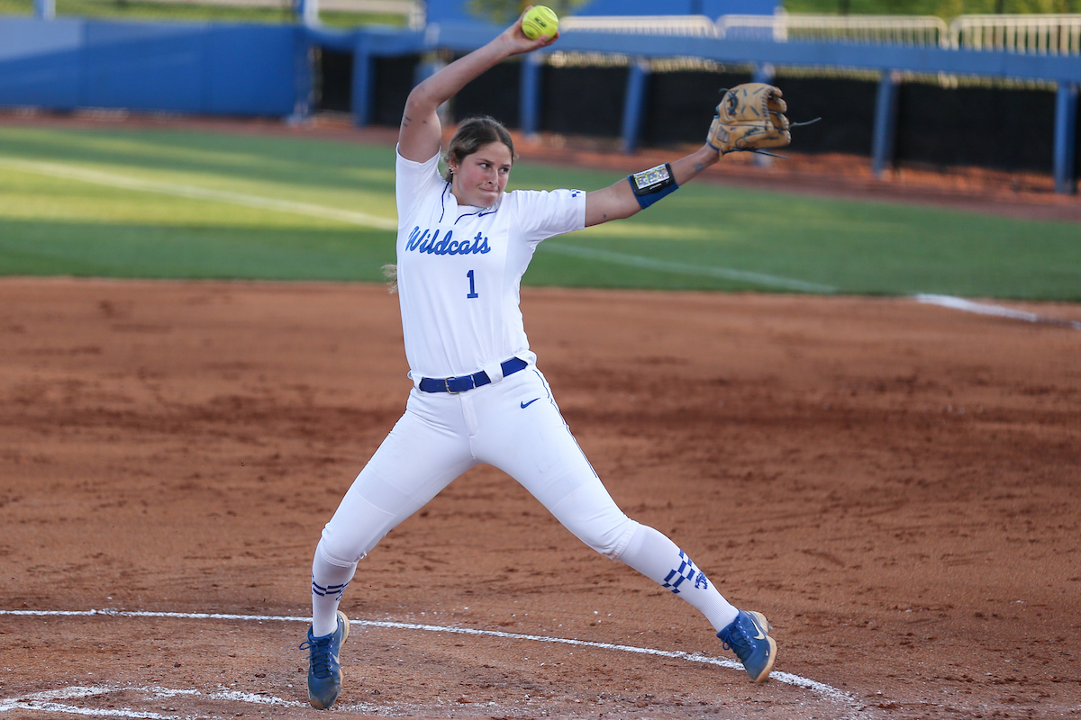 Miranda Stoddard.

Kentucky loses to Georgia 5 - 2.

Photo by Sarah Caputi | UK Athletics