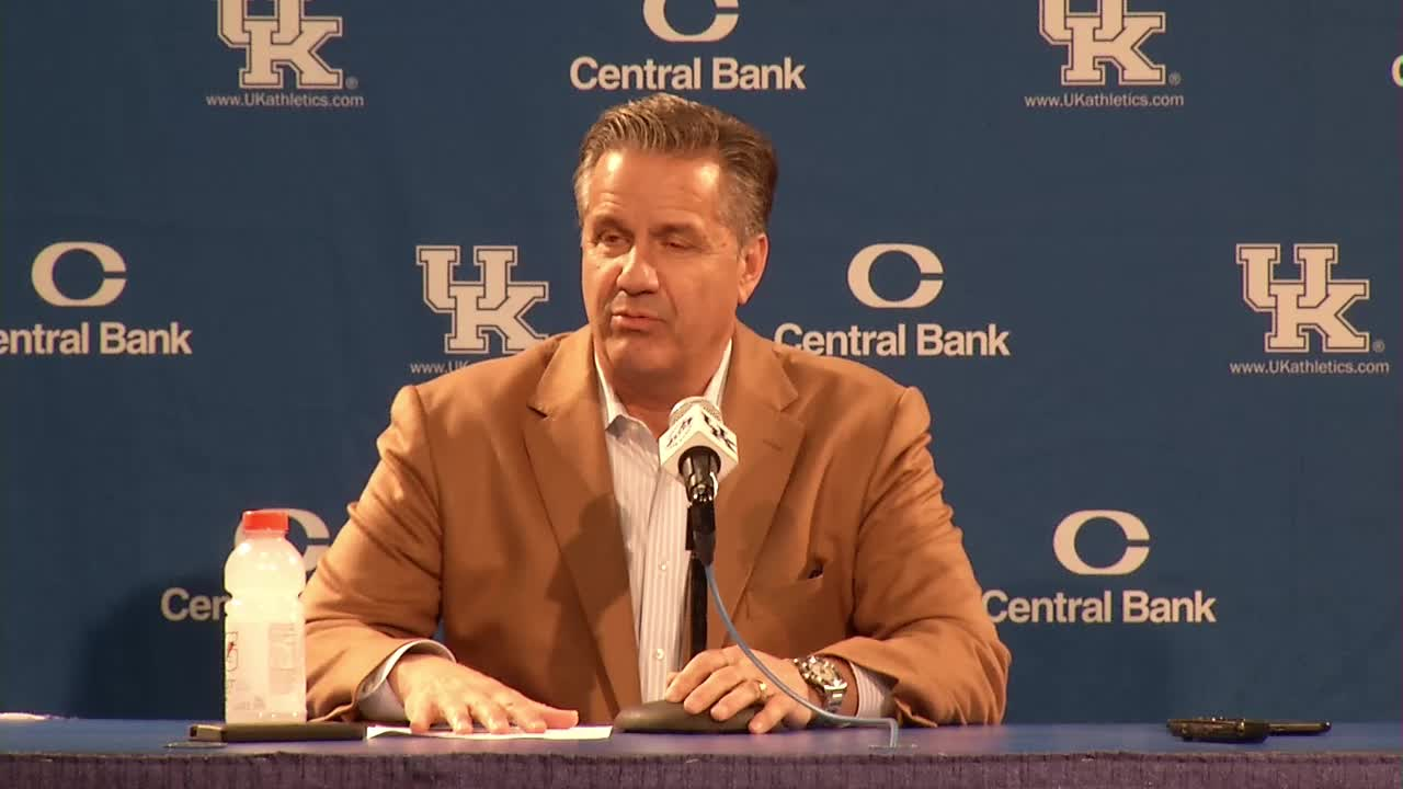 MBB: Coach Calipari Post Blue White Scrimmage