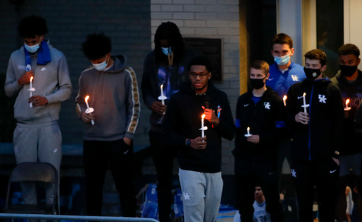 Keion Brooks Jr. 

Terrence Clarke candlelight vigil. 

Photo by Chet White | UK Athletics